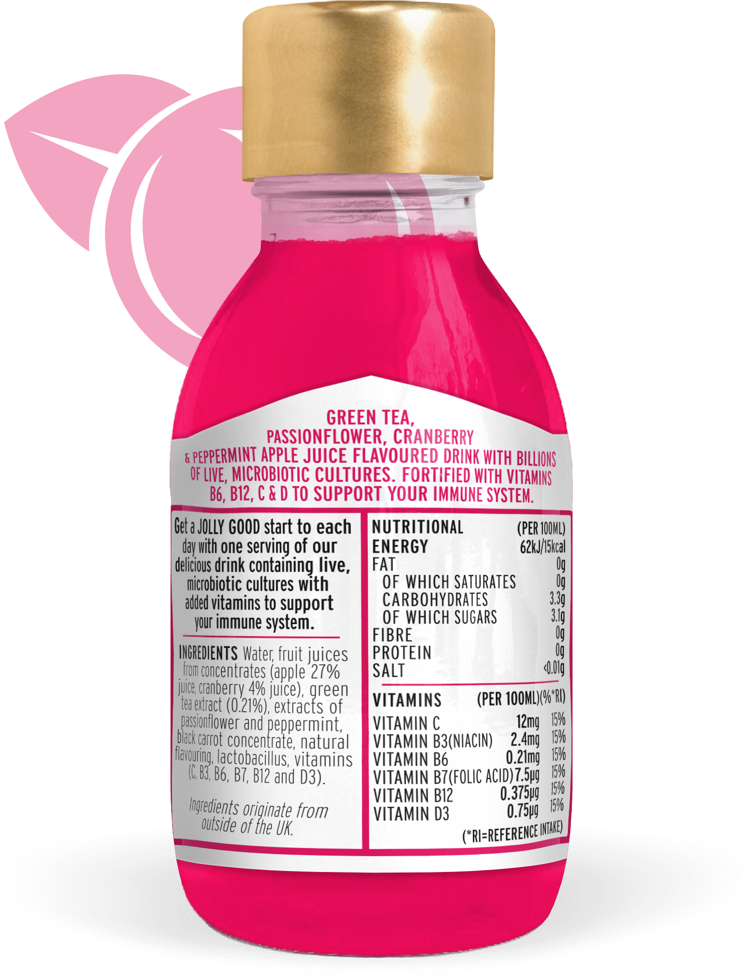 Jolly Goodness Peppy Cranberry & Peppermint Immune Supporting Tea - Your Tummy Chummy